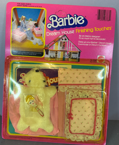 1981 Barbie Dreamhouse Finishing Touches Bedroom accessories NRFB,#3768