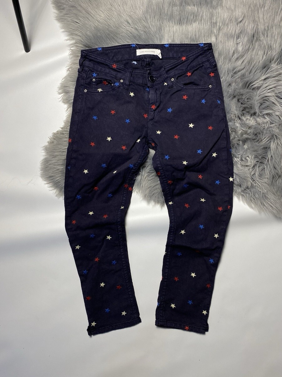 Isabel Marant ÉTOILE Crop Star Embroidered Pants 38 | eBay