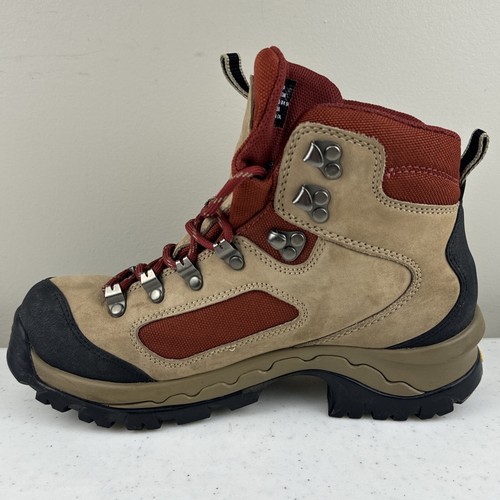 LL BEAN Women's Hiking Boots Tan Red Vibram Waterproof GoreTex Size 7.5 M *READ* - Picture 6 of 18