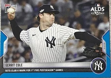 2022 Topps NOW #1059 Gerrit Cole Sets Team Mark for SO's 49/49- Free Shipping!