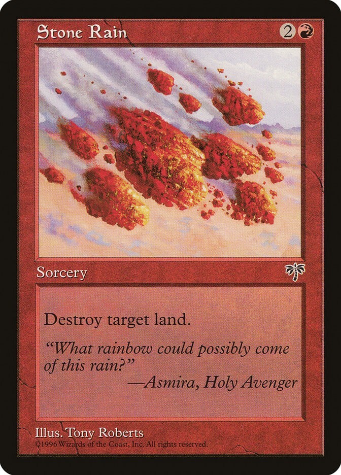 Mirage Stone Rain MTG Magic the Gathering NM