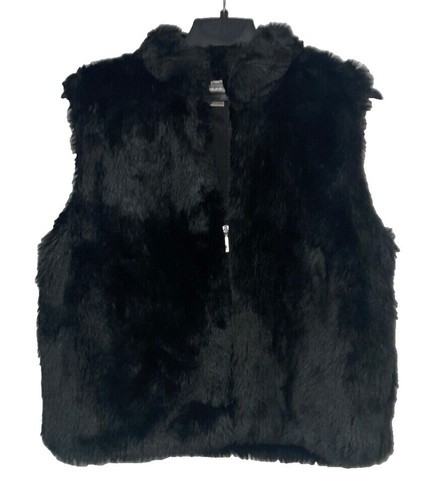 Super cute faux fur vest - with a bow! | eBay