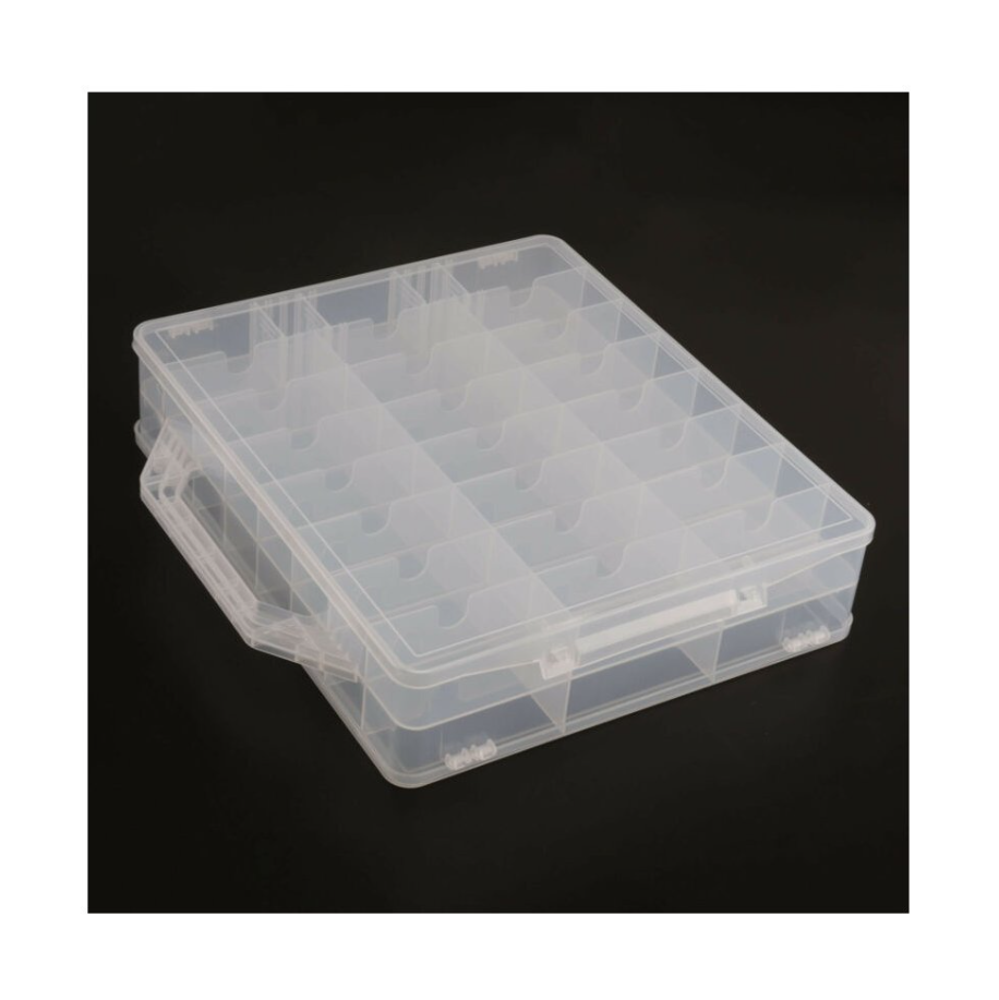 48Pc Nail Polish Storage Case Gel Display Holder Clear Varnish Bottles