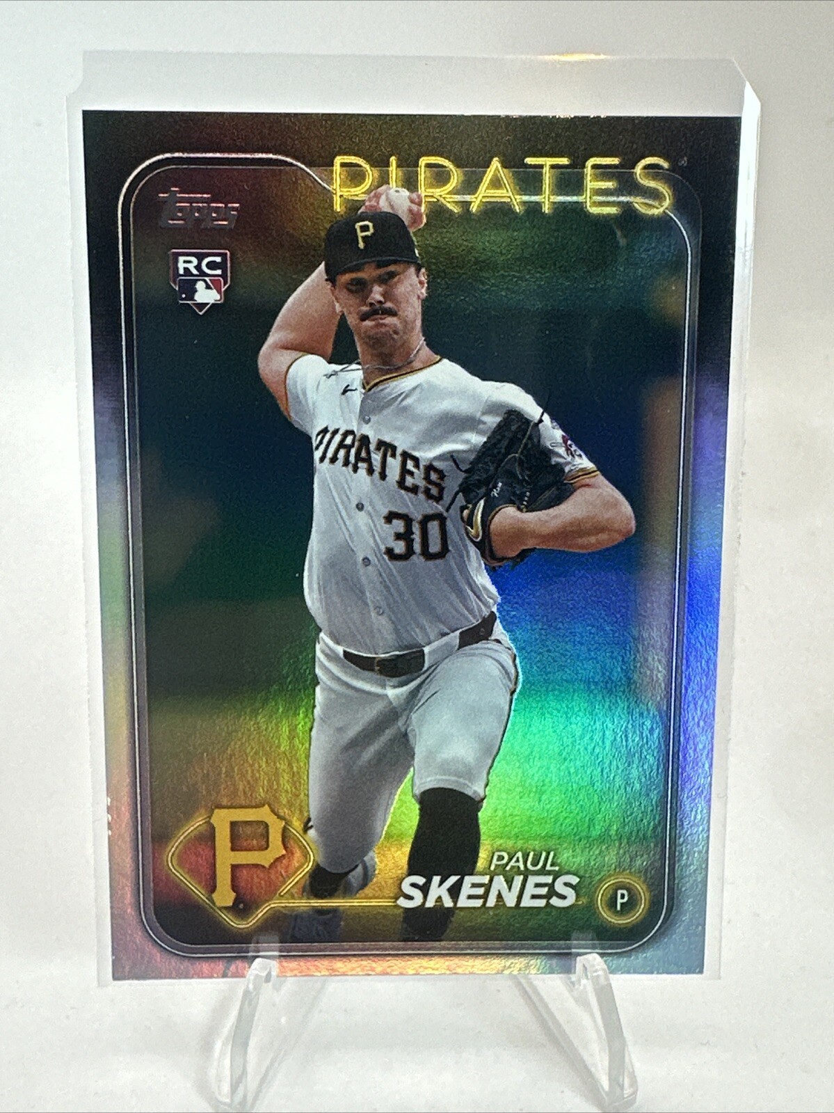 2024 Topps Update Paul Skenes Rainbow Foil Rookie US100 Pittsburgh Pirates RC