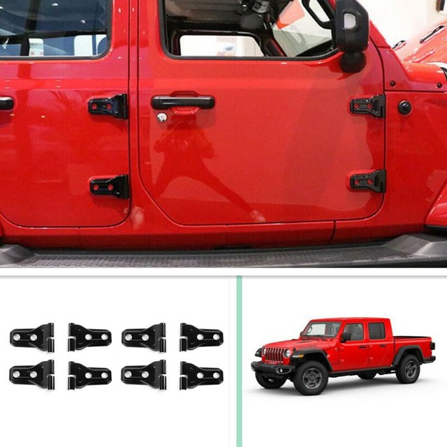 For 2020 Jeep Gladiator ABS Black Look Car Door Hinge ...