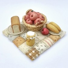  1994 Hillman CHERISHED TEDDIES Accessory WE BEAR THANKS QUILT Picnic Blanket