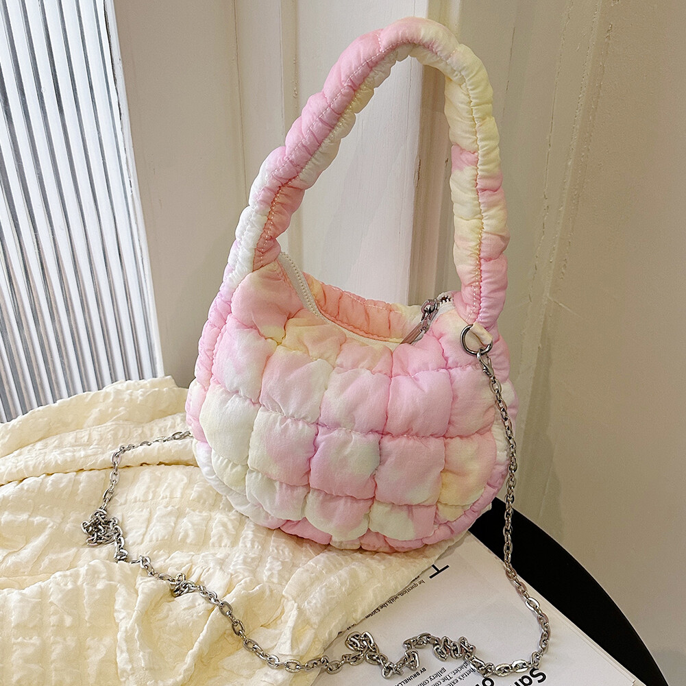 Women Cloud Purse Large Capacity Tote Handbag Sling Chain Bag for