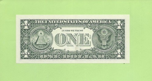 2001 ..UNCIRC $1 H 7335 5337 A .... RADAR READS SAME FORWARD/BACK - Picture 2 of 2