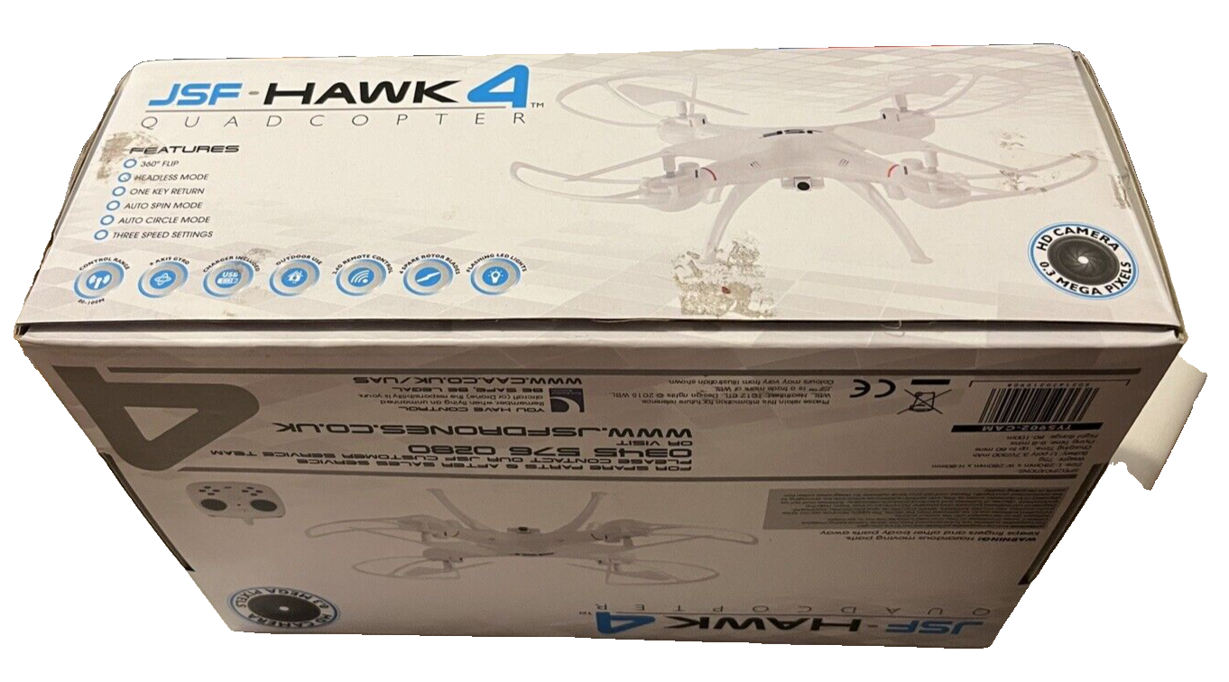 JSF Hawk 4 Quadcopter Drone HD Camera 360 Flip One Key Return Age 8+ eBay