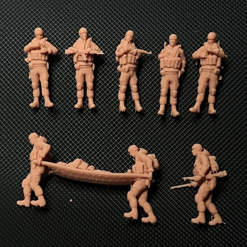 1/72 WW II Soviet "Troops Rescue and attack stance" 22 man (3D printed soldier) - Image 3 of 4