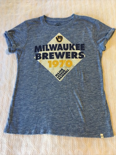 Women’s Medium Milwaukee Brewers 1970 MLB T-shirt, Forty Seven Brand