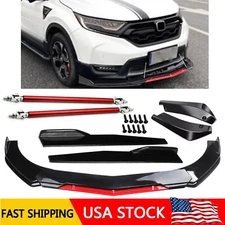 For Honda CR-V CRV 17-2022 Front Bumper Lip Splitter Spoiler Body Kit Side Skirt