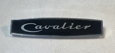 Cavalier Vintage Metal Car Badge Emblem 110x22mm Classic Auto Trim