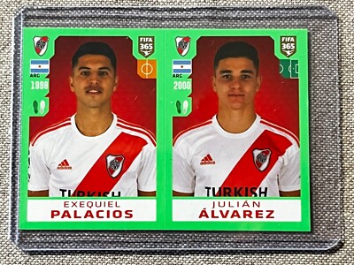 RARE STICKER PANINI JULIAN ALVAREZ FIFA 365 2020 #319 TOPLOADER ROOKIE BLUE 2