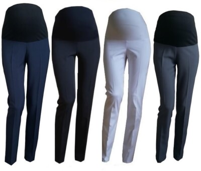 maternity slim fit work trousers