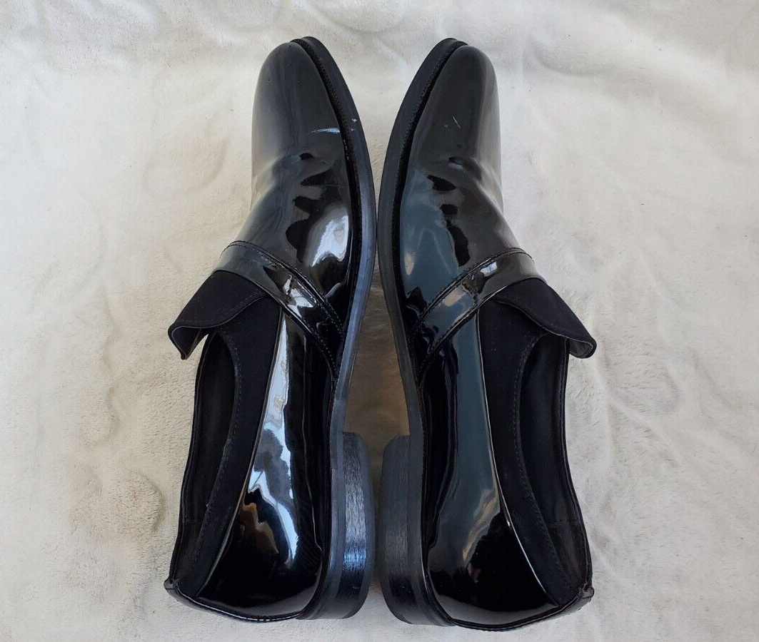Giorgio Brutini Mens Black Patent Leather Loafer Slip On  display picture 1