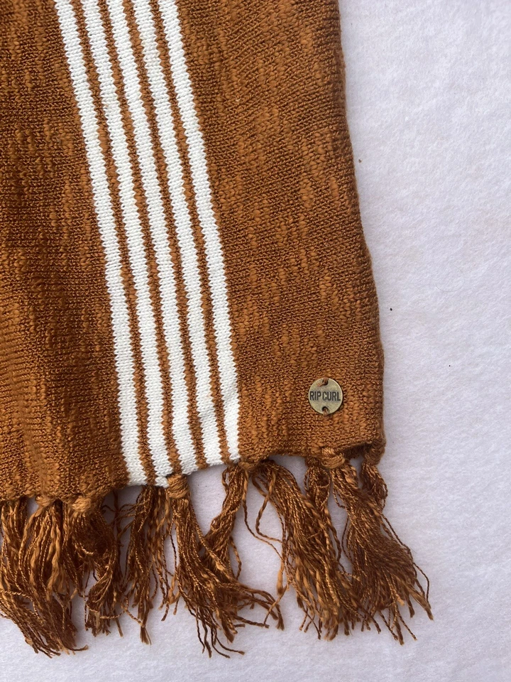 Rip Curl Striped Fridge Tasseled Beach Cardigan Surf Wear Womens Sz Small Hippie - Image 2 of 4