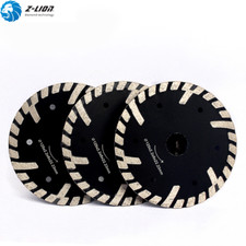 3PCS 5" Diamond Blades Turbo Cutting Disc Dry Wet Arbor 7/8" for Concrete Stone