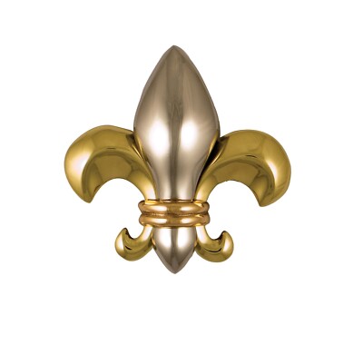 Fleur de Lys Door Knocker by Michael Healy -  Silver, Brass & Bronze  (Premium)