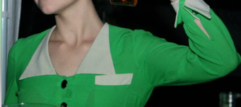 Vintage Dress Green, Elegant, Special Occasions XS/8/10 See Description - Image 2 of 4