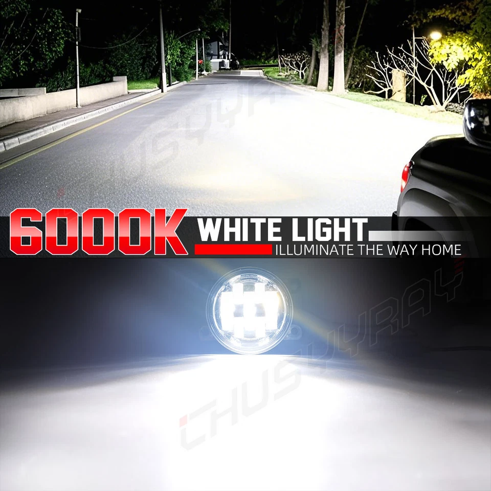 Par de bombillas antiniebla LED transparentes para parachoques delantero Len para FORD TRANSIT CONNECT 11-2022 Foto 2 de 4