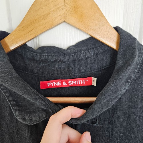 Pyne & Smith SET OF 2 European Flax Linen Midi Dress Button Up Modest Size XXL - Picture 3 of 22