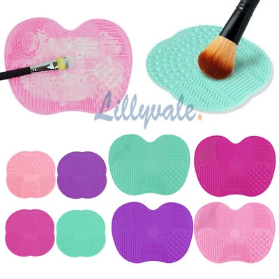 LILLYVALE Silicone Makeup Brush Cleaner Cleaning Cosmetic Scrubber Board Mat Pad Hand Tool