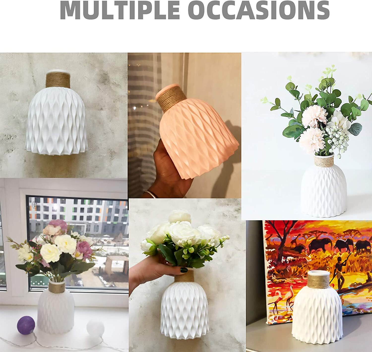 6 Stück Künstliche Zweige 35cm - Dekoäste Für Vasen Skandinavisch