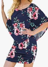 Women Off The Shoulder Ruffle Bodycon Club Party Mini Dress-3XL