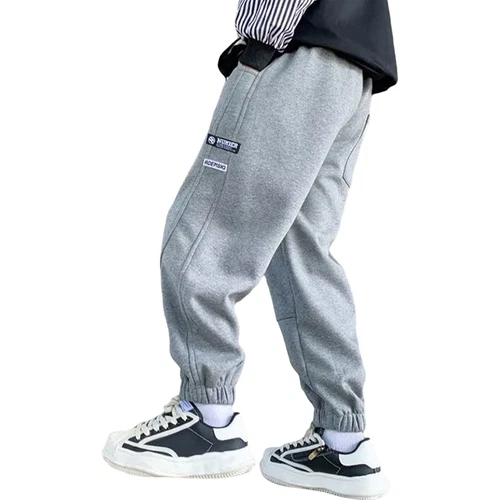 Kids Boys Joggers Baggy Sweatpants Casual Trousers Hiking Pants Picnic Bottoms - Picture 18 of 39