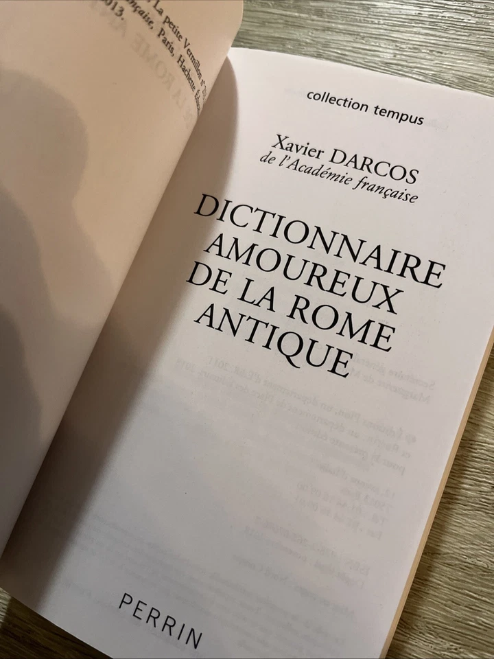 Xavier Darcos | Dictionnaire Amoureux De La Rome Antique | Tempus Poche | TBE - Photo 3/4