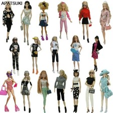 Fashion Outfits For 11.5" 1/6 Doll Clothes Set Shoes Glasses Crown Purse Hat Toy