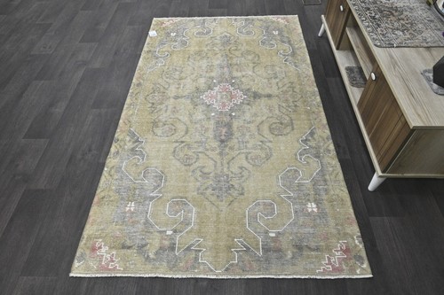 Oushak 4x7,Turkish Rug,vintage,anatolian,BEIGE,kilim,Bohemian,handmade,wool