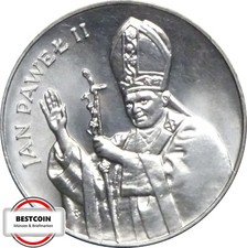 POLEN  KM  Y# 164  10000 Zloty 1987  Jan Pawel II  in STG  831008+09