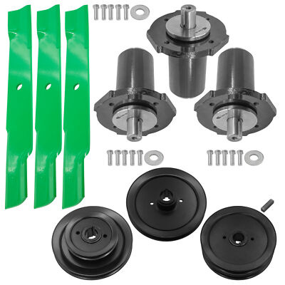 #ad 60quot; Deck Spindles w Pulley amp; Blade Kit for Gravely ZT2560 ZT2660 ZT2760 ZT60 HD $220.00