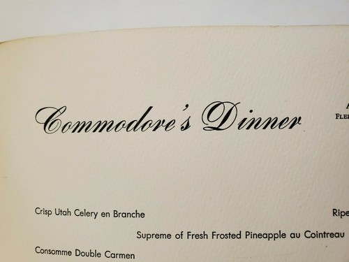 1960 MATSON LINES SS LURLINE COMMODORES DINNER MENU WATERCOLOR SOUTHERN CALIF - Picture 5 of 8