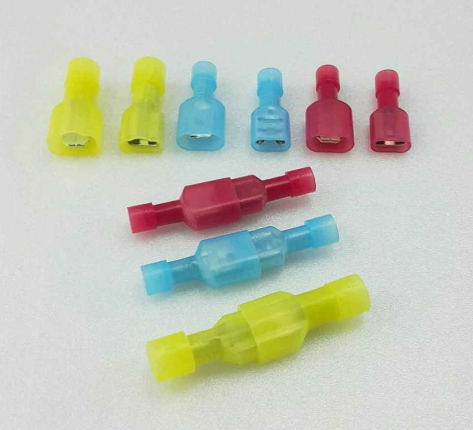(150) Male Female Insulated Wire Terminal Spade Crimp Connector Set 10-22 Gauge - Image 2 of 2