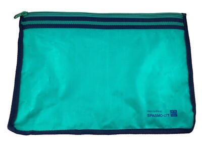 When it s urgent SPASMO LYT  MADAUS promotional bag pouch zipper Green