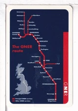 Single Railroad Playing Card "Great North Eastern RR, Eng" No Bollhagen #, Stand