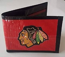 Chicago Blackhawks NHL Ice Hockey Bi-Fold Duct Tape Wallet handmade duck