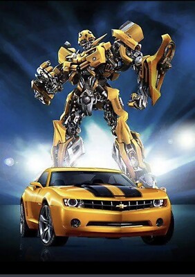 5D DIY Diamond Art Painting, Embroidery Kit Craft The Transformers Bumblebee