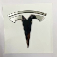 Für Tesla Model 3 Model Y Silber T Logo Vorne Motorhaube Abzeichen Emblem Auto Für Tesla Model 3 Model Y Silber T Logo Vorne Motorhaube Abzeichen Emblem Auto