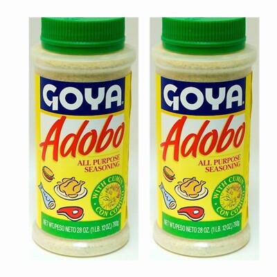 Pack Of 2, Goya Adobo All Purpose Seasoning with Cumin, 28 oz. (Not For Californ