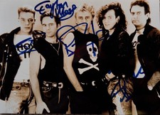THE CROSS with ROGER TAYLOR (QUEEN), super rare 5x7 fully signed photo 1988