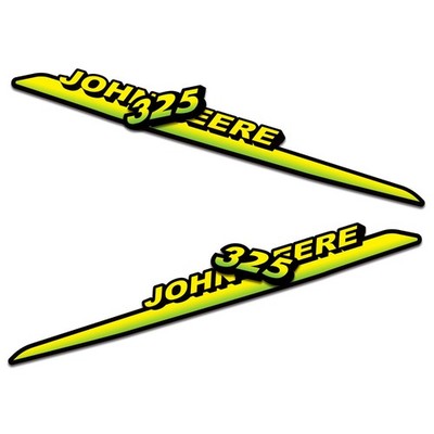 New Replacement Decal Set for John Deere 325 Lawn Tractor Hood Vinyl Sticker Kit