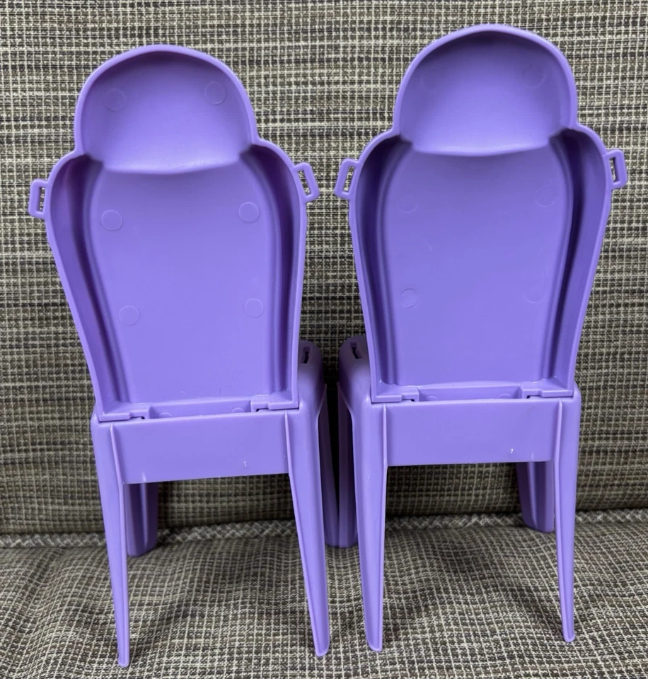 2017 Barbie Dream Camper RV 2 ФИОЛЕТОВЫХ СТУЛА СИДЕНЬЯ сменные Mattel #FBR34 - Изображение 3 из 4