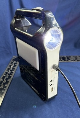 Solar Emergency Light Power Bank USB Flashlight Portable Charger