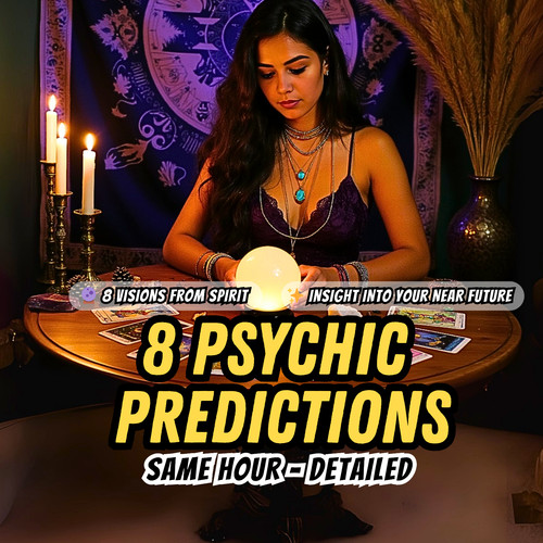 8 Psychic Reading, No Tools Read, Same Day Tarot Reading, Same Hour Psychic Read