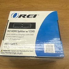 1×2 HDMI Splitter 4k EDID 10.2 GBPS Support Ultra Power Supply Manual HDS-102