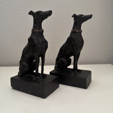 Bronze Pair Cast Iron Whippet Greyhound 7 14 Bookends Art Deco- Free Shipping Bronze Pair Cast Iron Whippet Greyhound 7 14 Bookends Art Deco- Free Shipping